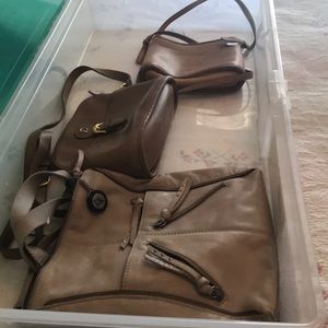 Assortment of Coach, Aigner, Sak handbags
